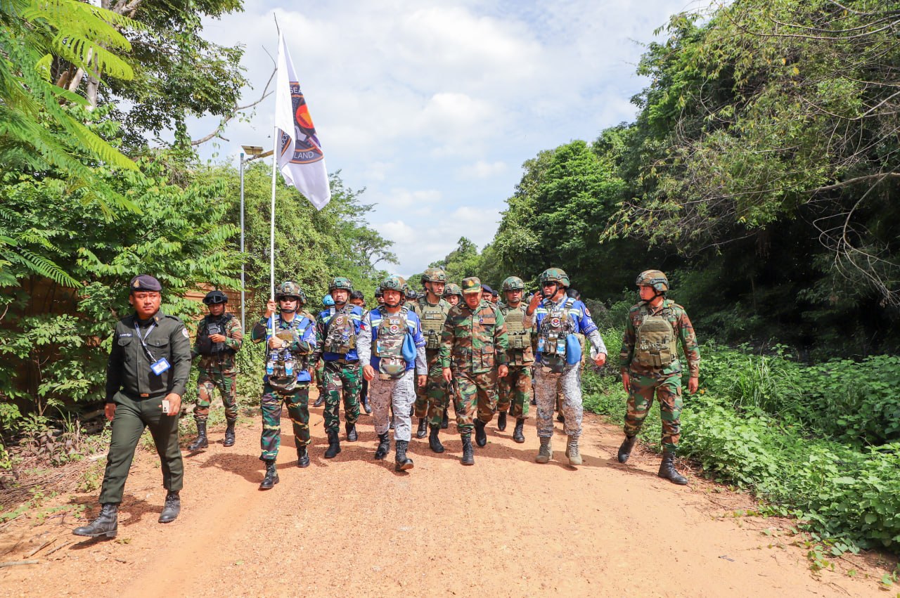 AOT ចុះសង្កេតការណ៍ស្ថានភាពព្រំដែន នៅតំបន់ច្រកអន្តរជាតិជាំ និងតំបន់រងផលប៉ះពាល់ផ្សេងៗទៀត